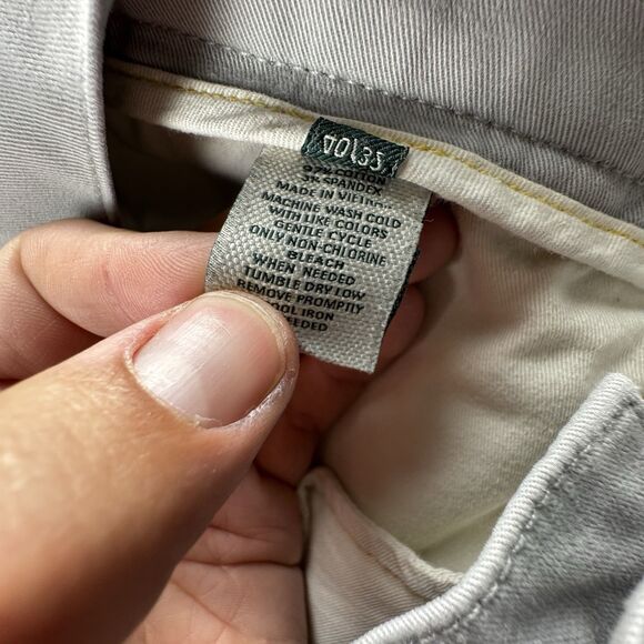 Duck Head Gold School Pant Men 42x32 Gray Chino Khaki Classic Fit Stretch - Picture 10 of 12